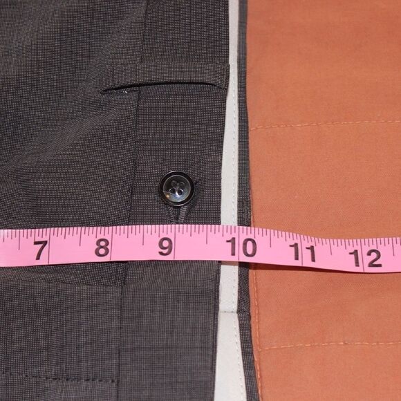 TED BAKER Dark Gray Wool Men  Dress Pants Size 31R - Picture 12 of 13
